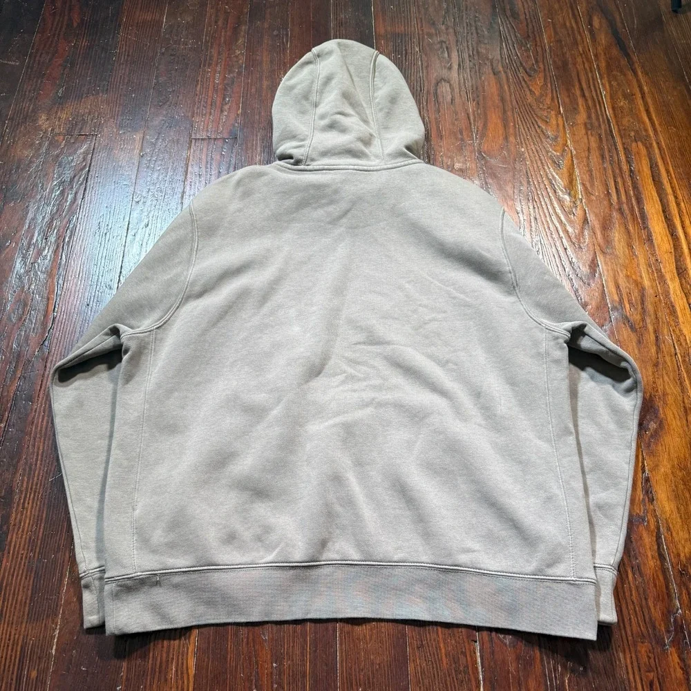 Nike Hoodie Mens XL Tan Pullover Cotton Swoosh Logo Sweater Sports‎ Sweatshirt